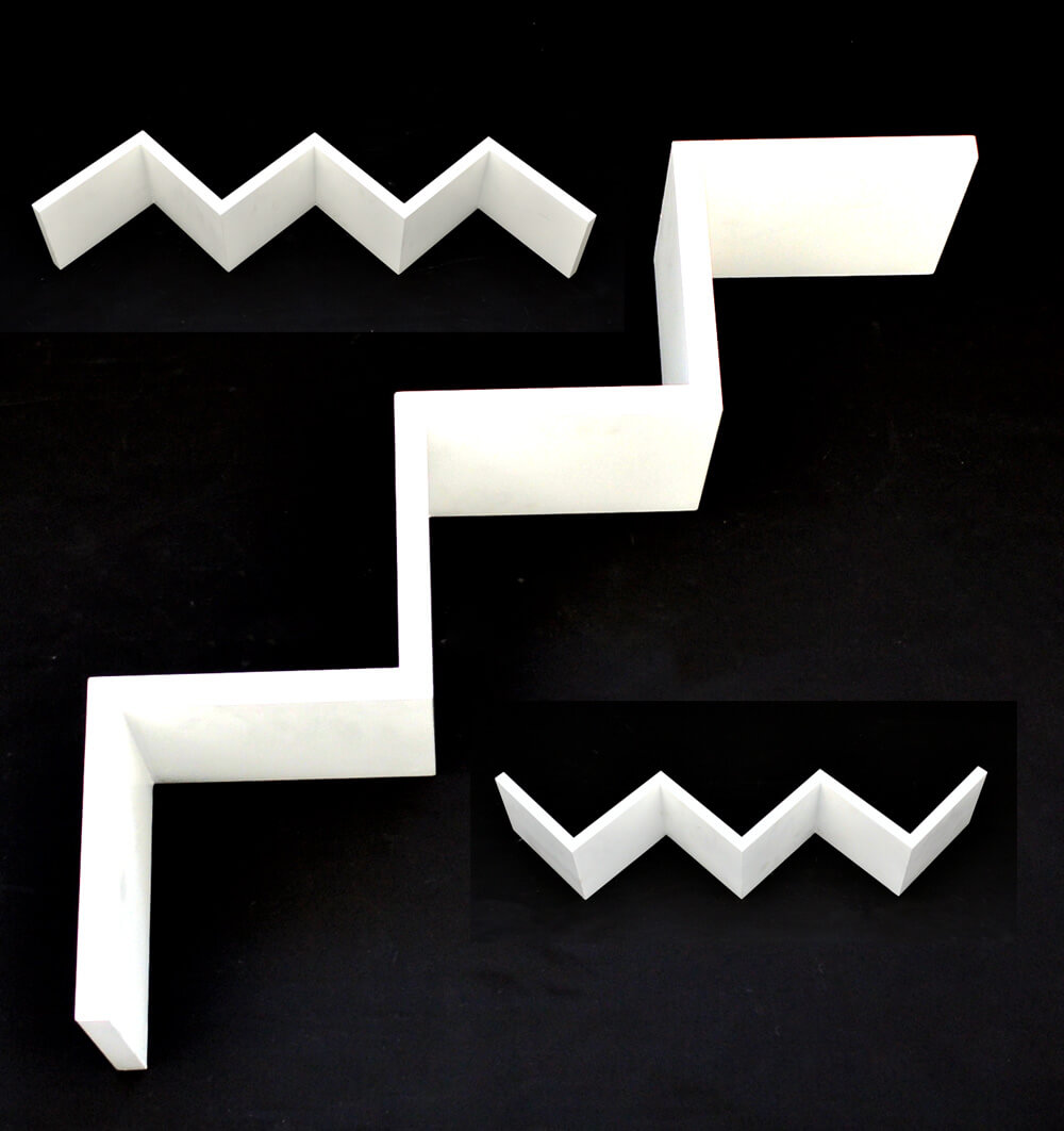 זוג מדפי MDF מעוצבים – אלכסונים מבית Homax