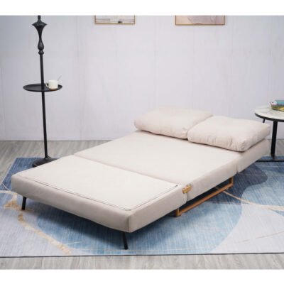 ספה 120 ס"מ נפתחת למיטה מרופדת בד קורדרוי HOME DECOR דגם לילך 120