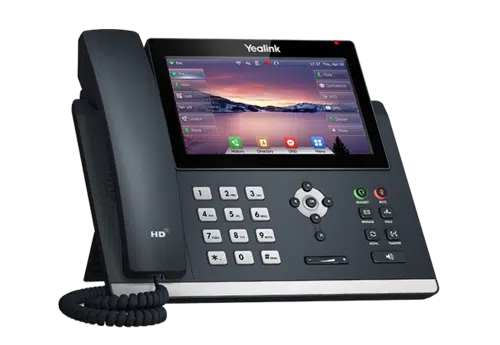 טלפון משרדי עם מסך מגע צבעוני דגם T48U מבית Yealink טלפון משרדי עם מסך מגע צבעוני דגם T48U מבית Yealink