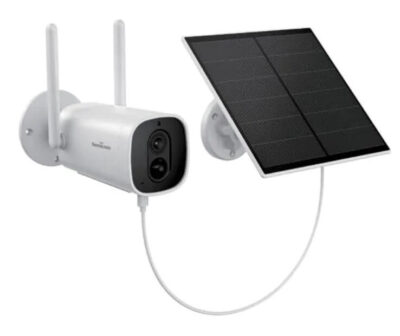 מצלמת אבטחה אלחוטית קבועה נטענת WIFI עם פנל סולארי חוץ דגם IC-FIX10 SOL מבית Semicom Smart