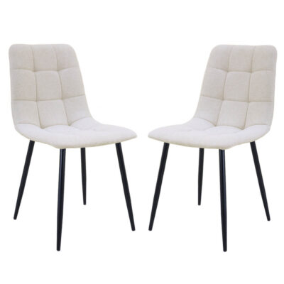 זוג כסאות מרופדים לפינת אוכל דגם רוז מבית HOME DECOR