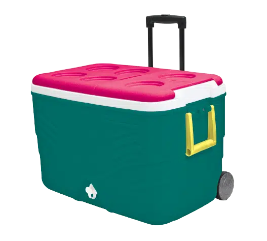 צידנית קשיחה טרולית 60 ל' דגם TROOLEY COOLER מבית camp & go צידנית קשיחה טרולית 60 ל' דגם TROOLEY COOLER מבית camp & go