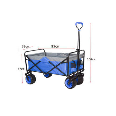 עגלת קמפינג 4 גלגלים פרמיום דגם 14cpN127 מבית Playa