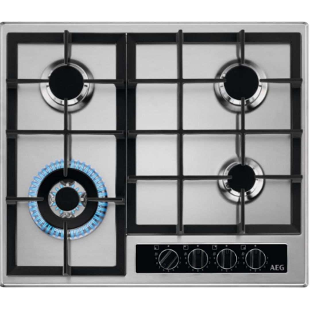 כיריים גז נירוסטה 60 ס"מ STEP POWER דגם HGB64420YM מבית AEG