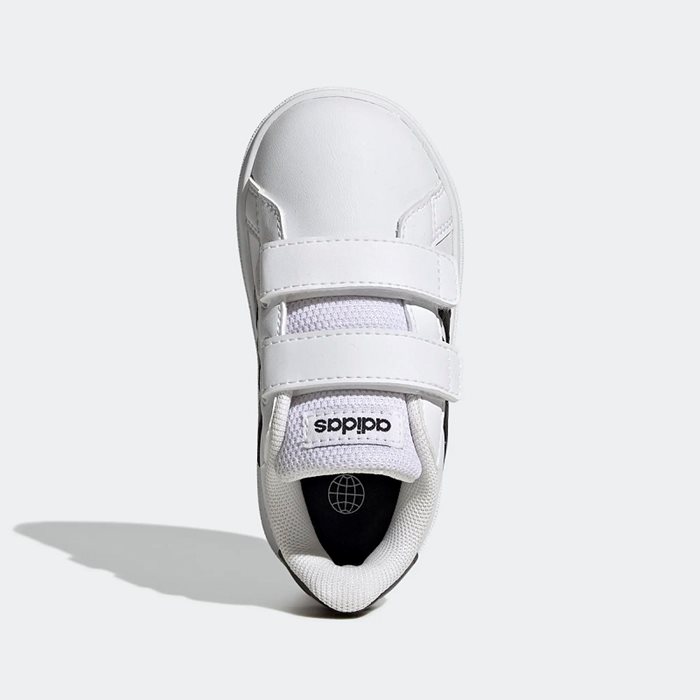 נעלי אופנה לילדים בצבע לבן/שחור דגם 2.0 GRAND COURT מבית ADIDAS