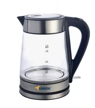 קומקום חשמלי זכוכית 1.7 ליטר דגם 600600-005 מבית Arrow