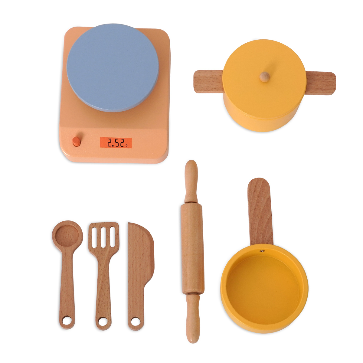 סט כלי בישול מעץ - Wooden Cook Set מבית Dainy's