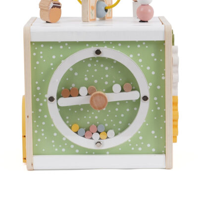 קוביית פעילות מעץ - ‏‏‏‏Baby Activity Cube מבית Dainy's