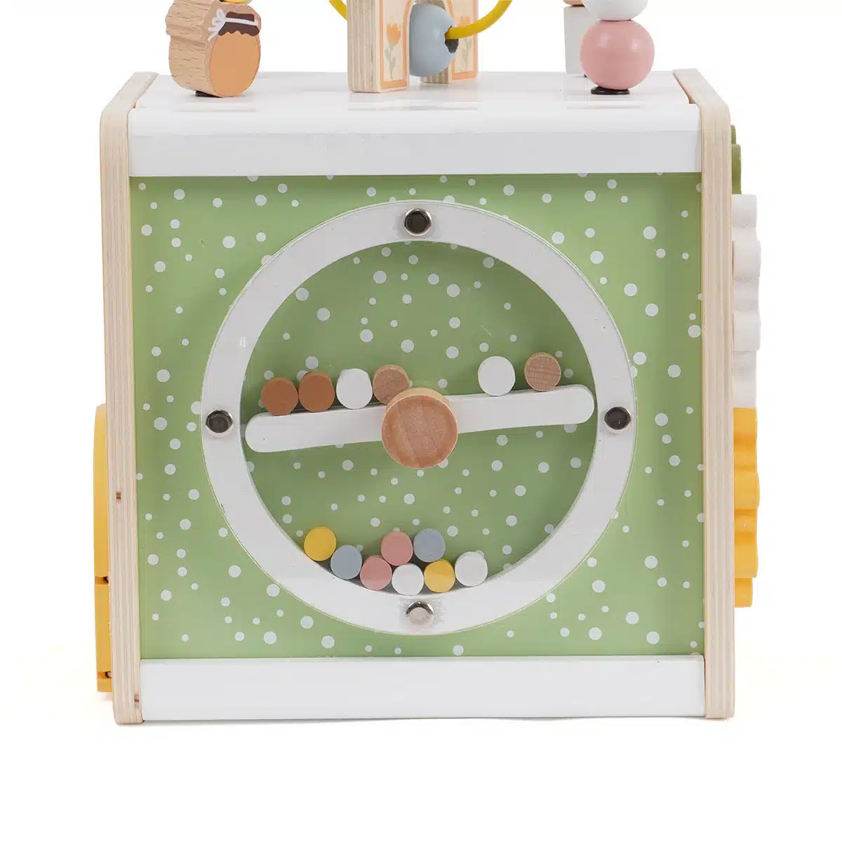 קוביית פעילות מעץ - ‏‏‏‏Baby Activity Cube מבית Dainy's