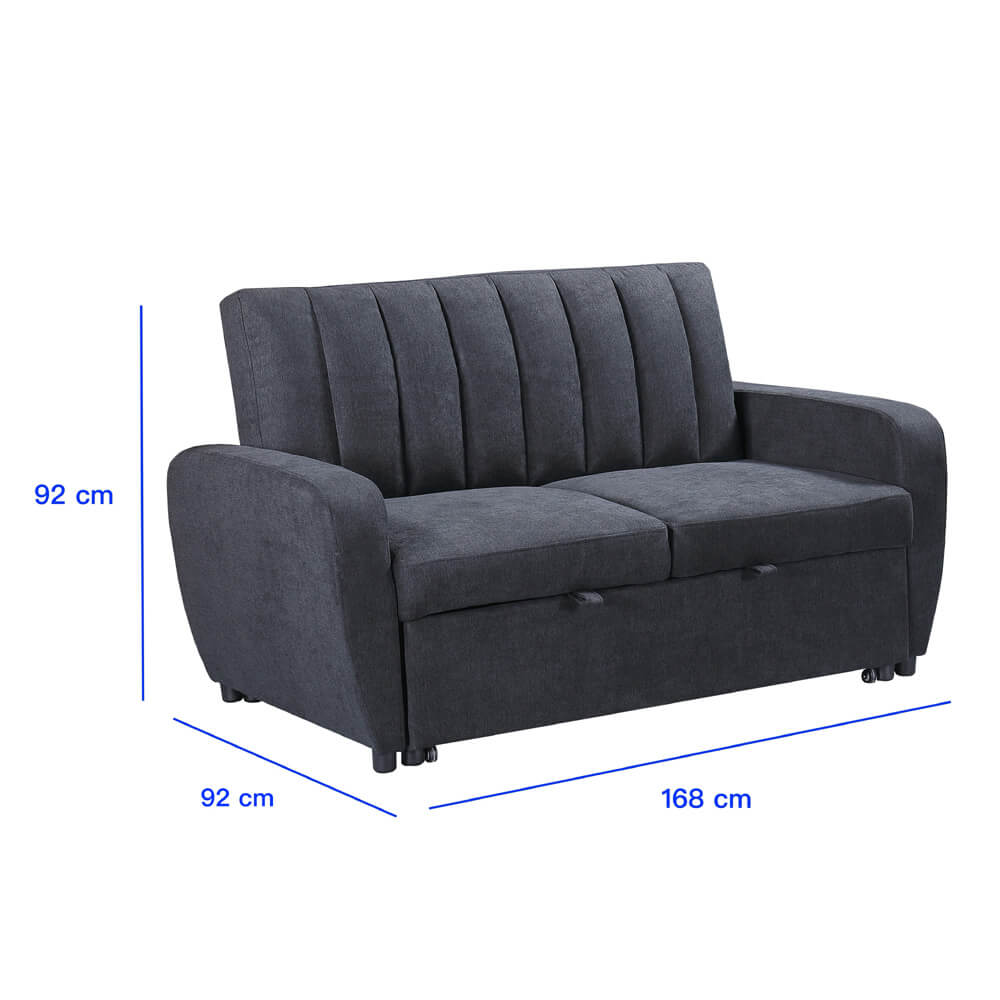 ספה דו מושבית נפתחת למיטה זוגית דגם נפאל מבית HOME DECOR