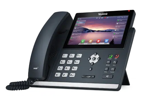 טלפון משרדי עם מסך מגע צבעוני דגם T48U מבית Yealink טלפון משרדי עם מסך מגע צבעוני דגם T48U מבית Yealink