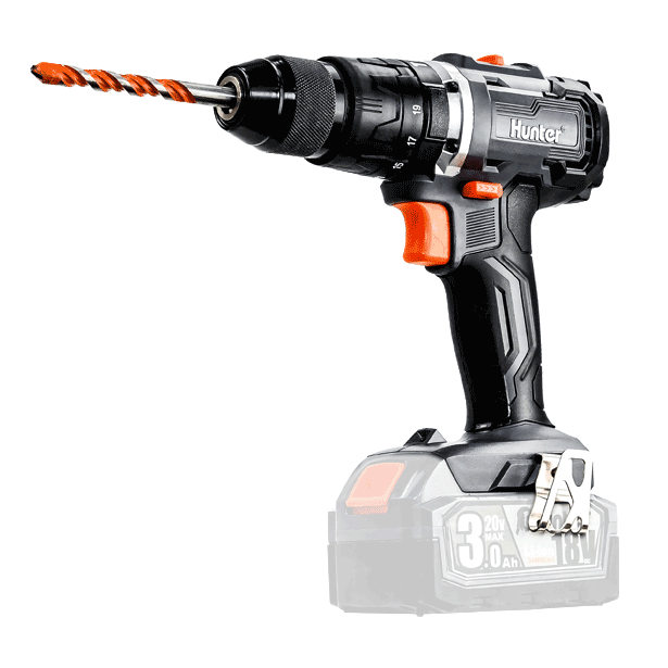 מברגה רוטטת/קודחת BrushLess 18V - גוף בלבד דגם 100312-015 מבית Hunter