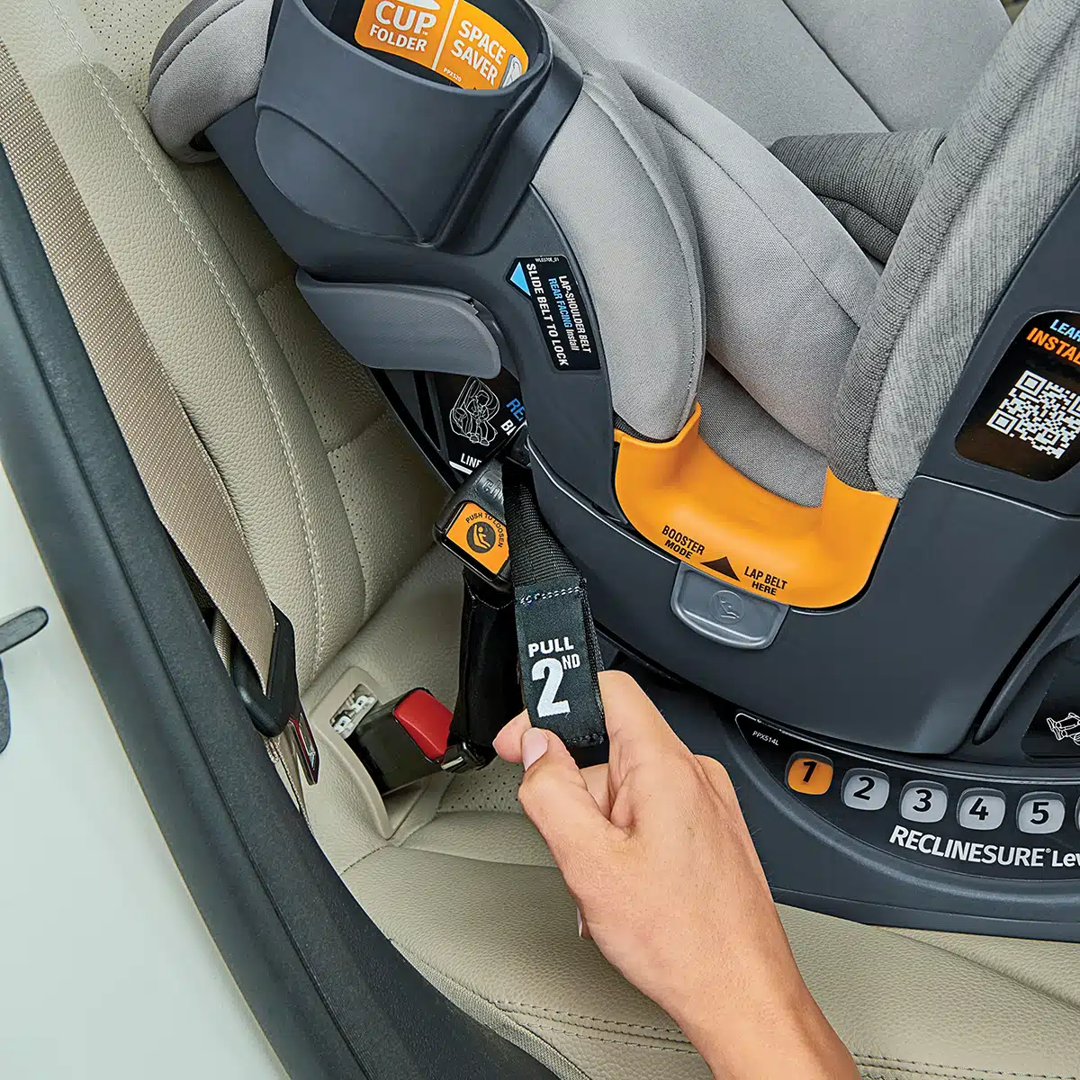 כיסא בטיחות וואן פיט קלירטקס - OneFit ClearTex מבית Chicco