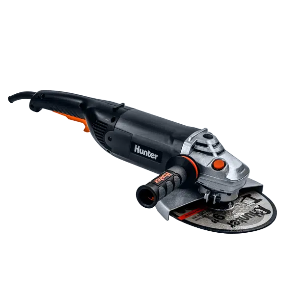 משחזת זווית הנעה רכה 9" 2400W דגם 100410-003 מבית Hunter משחזת זווית הנעה רכה 9" 2400W דגם 100410-003 מבית Hunter