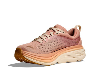 נעלי ספורט לנשים צבע חול אבן/קרם דגם Bondi Wide 8 מבית HOKA