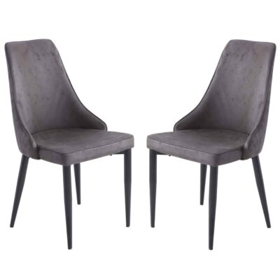 זוג כסאות מרופדים לפינת אוכל דגם ליאן מבית HOME DECOR