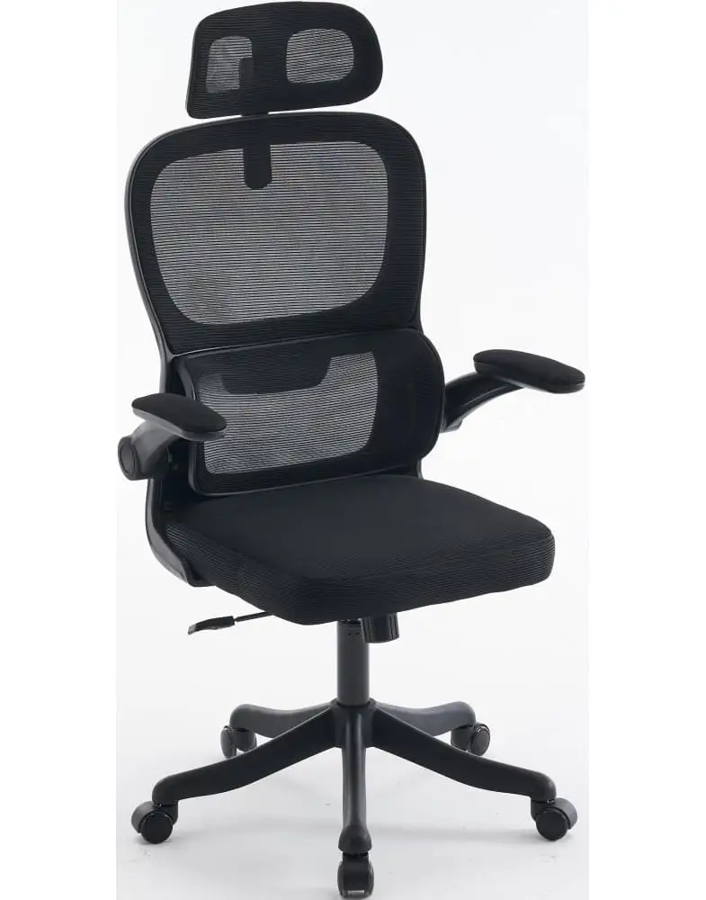 כיסא משרדי אורטופדי עם משענת ראש דגם Lux מבית S.R