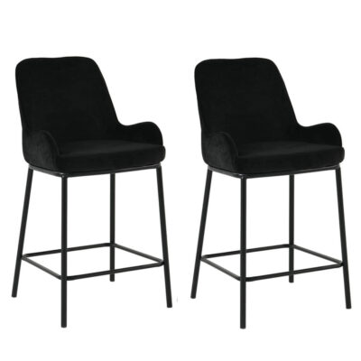 זוג כסאות בר מעוצבים ומרופדים דגם ברק מבית HOME DECOR