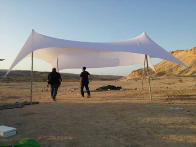 בד ציליית לייקרה לבנה 8x6 מטר דגם 12ly8060w מבית Playa