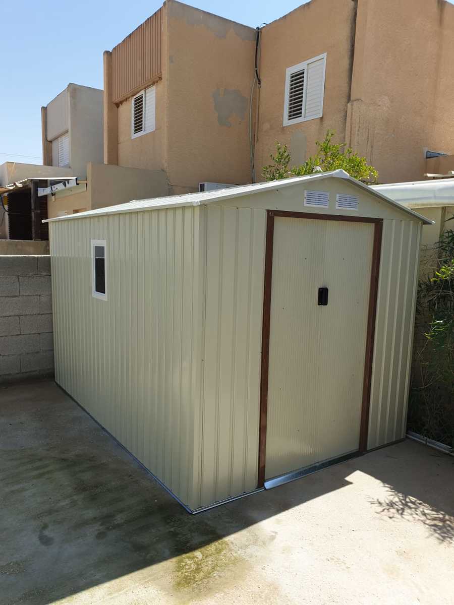 מחסן מתכת פרמיום לגינה במידות 2.13X3.19 דגם 11t710 מבית Garden Top