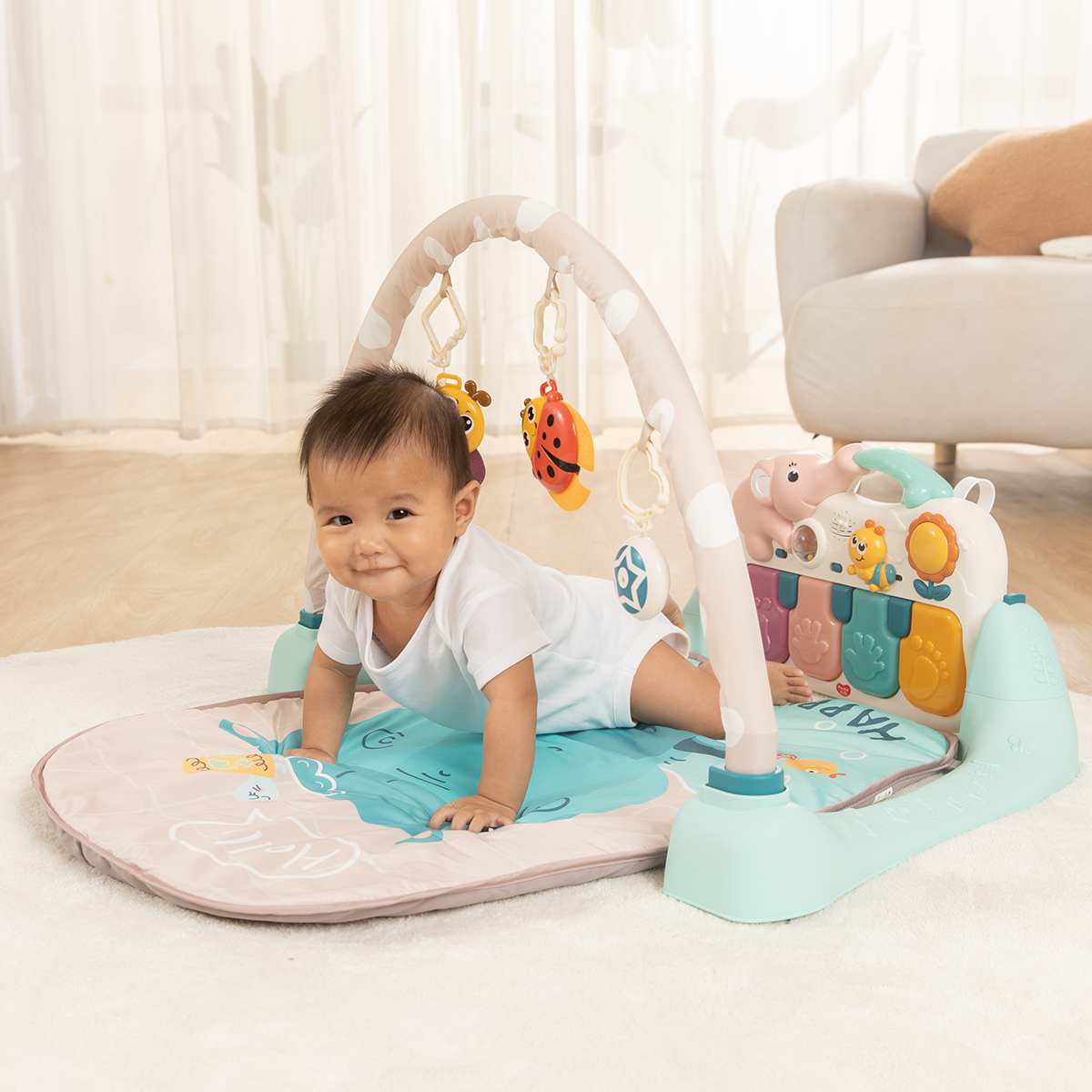 משטח פעילות מוסיקלי - 4in-1 Design Musical Activity Play Mat מבית Hola Toys
