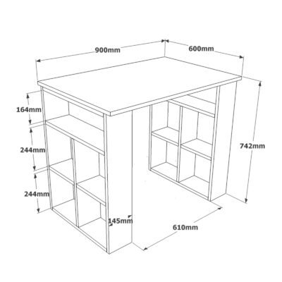 עמדת עבודה מעוצבת דגם Rogen BR1 מבית HOMAX