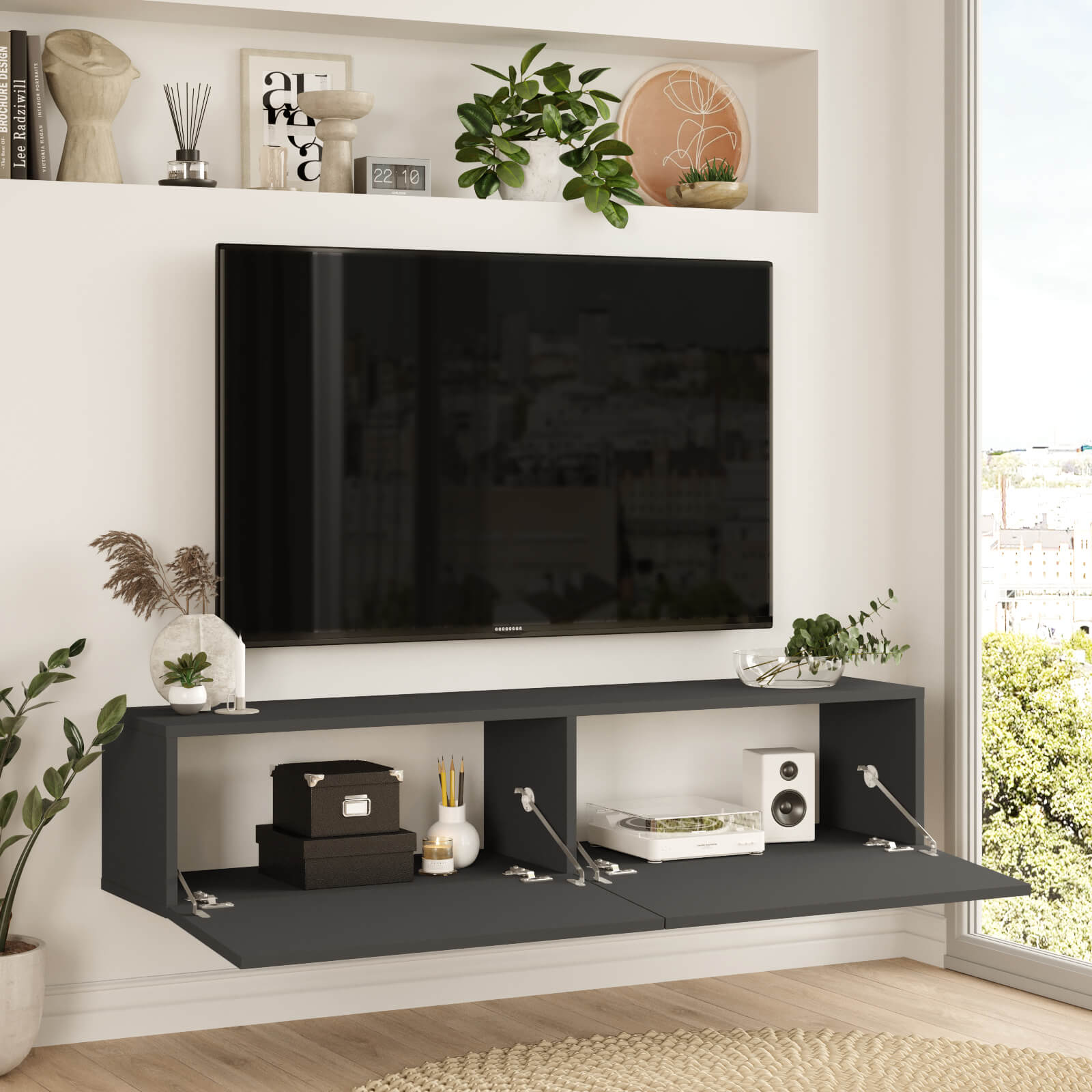 מזנון טלוויזיה צף דגם ARISTO FR10 מבית HOMAX מזנון טלוויזיה צף דגם ARISTO FR10 מבית HOMAX