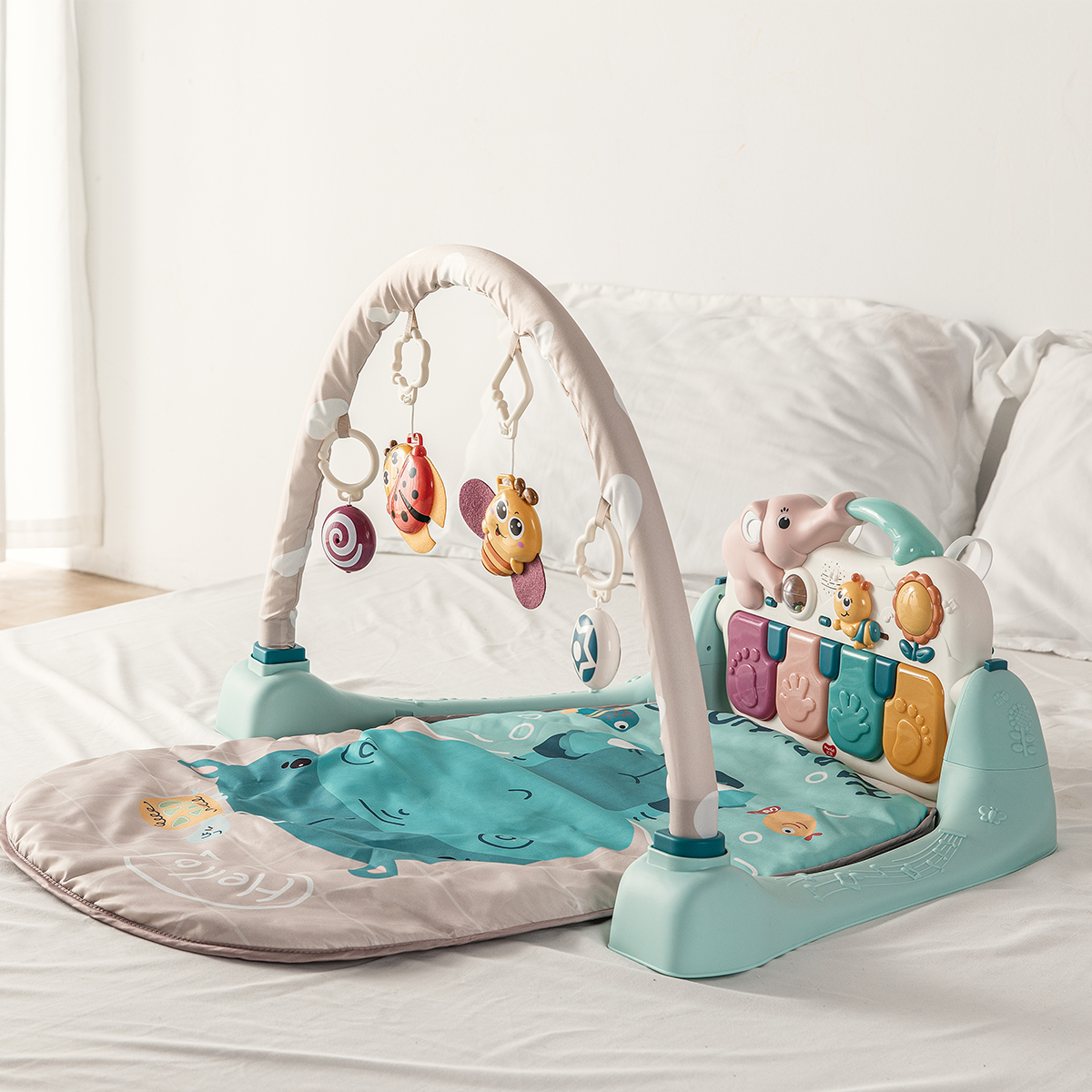 משטח פעילות מוסיקלי - 4in-1 Design Musical Activity Play Mat מבית Hola Toys