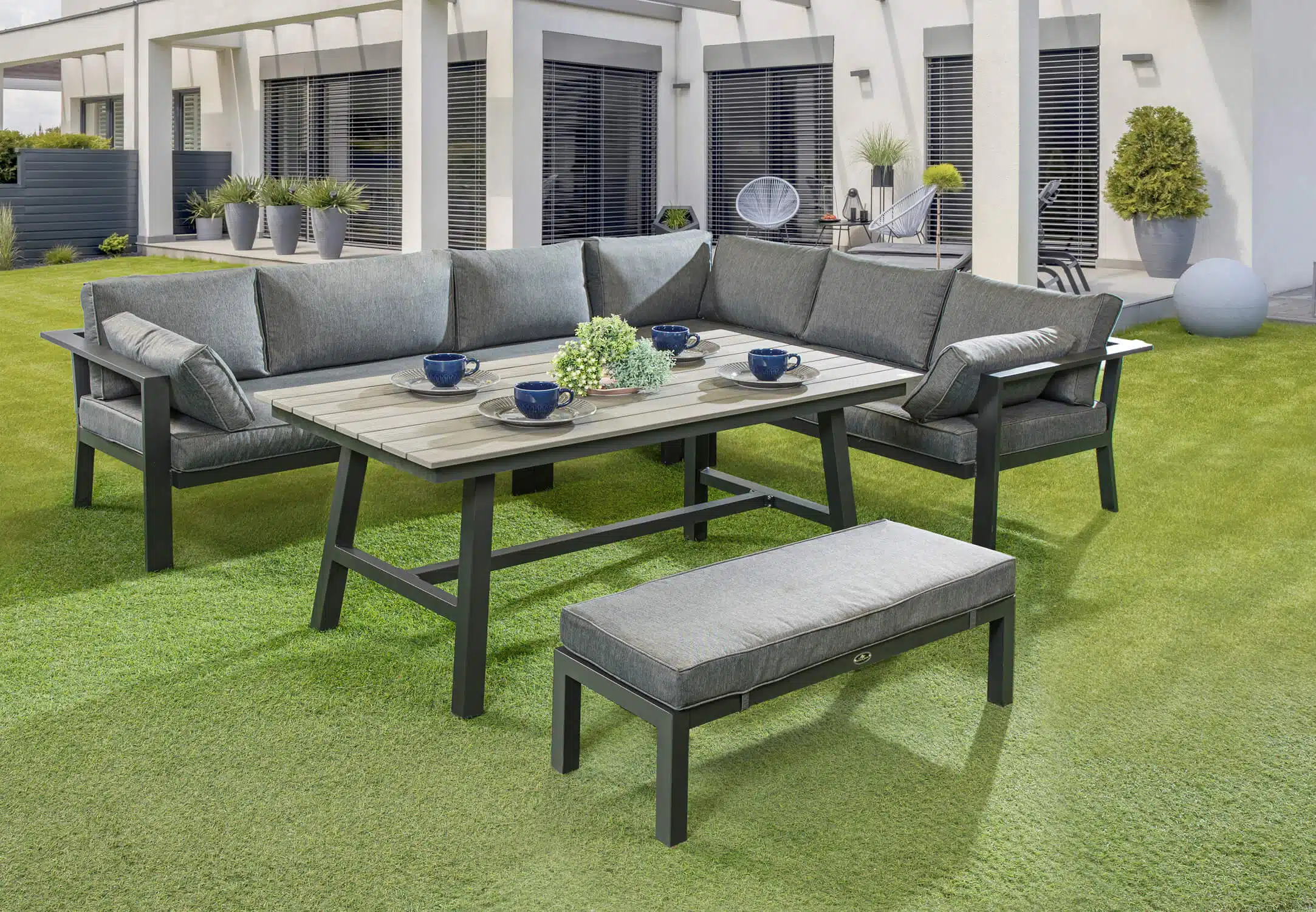מערכת ישיבה פינתית לגינה דגם מלדיב מבית Australia Garden מערכת ישיבה פינתית לגינה דגם מלדיב מבית Australia Garden