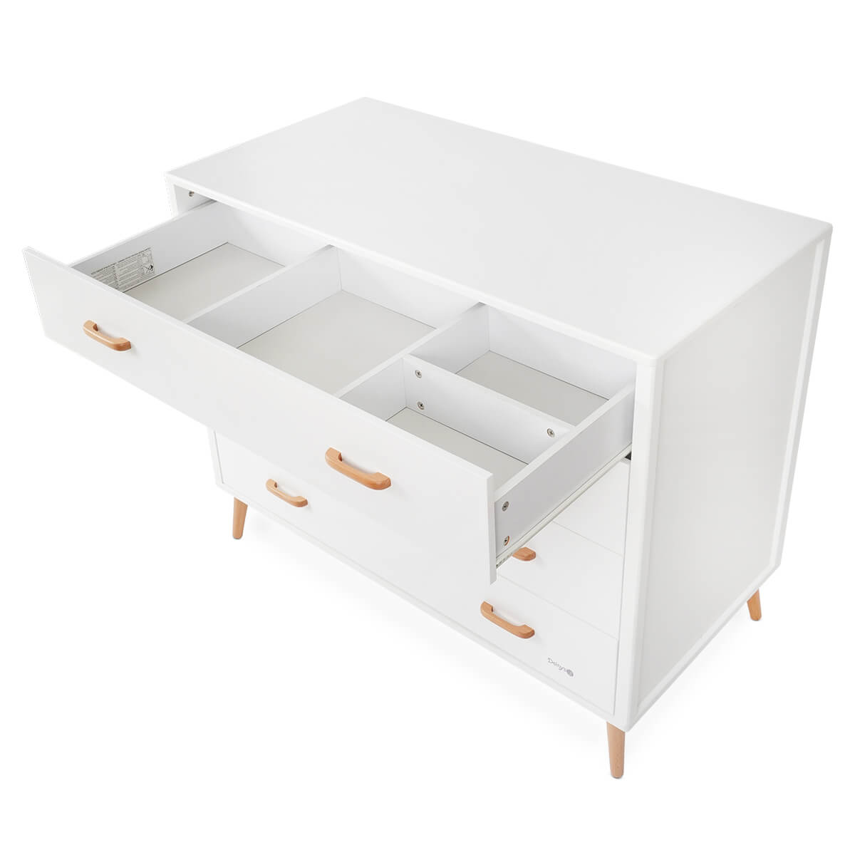 שידת אחסנה אליסון לבן/עץ - Alison™ Dresser White/Wood מבית Dainy's