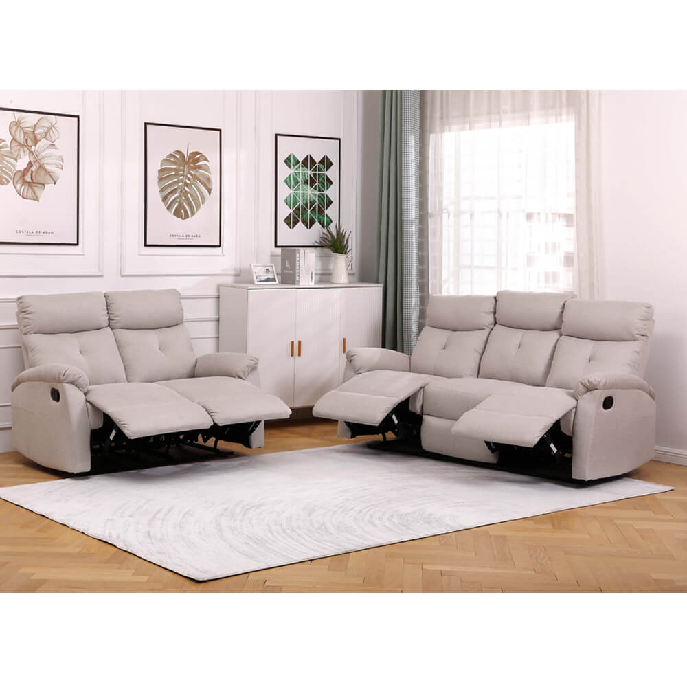 מערכת ישיבה 3+2 איכותית ו-2 הדומים נשלפים דגם קרוליין מבית HOME DECOR