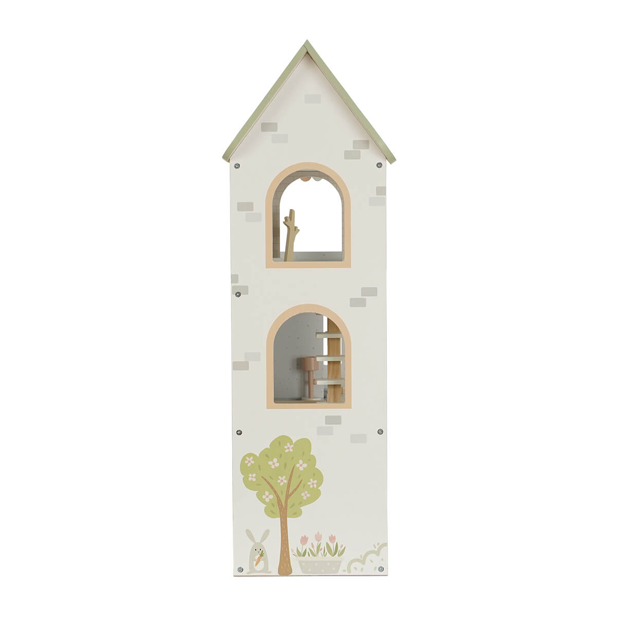 בית בובות מאובזר וילה אורבנית מעץ – Urban Villa Doll House מבית Dainy's