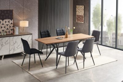 שולחן פינת אוכל מלבני באורך 1.2 מ' נפתח ל-1.6 מ' דגם פמילי מבית DORI