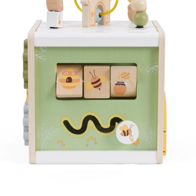 קוביית פעילות מעץ - ‏‏‏‏Baby Activity Cube מבית Dainy's