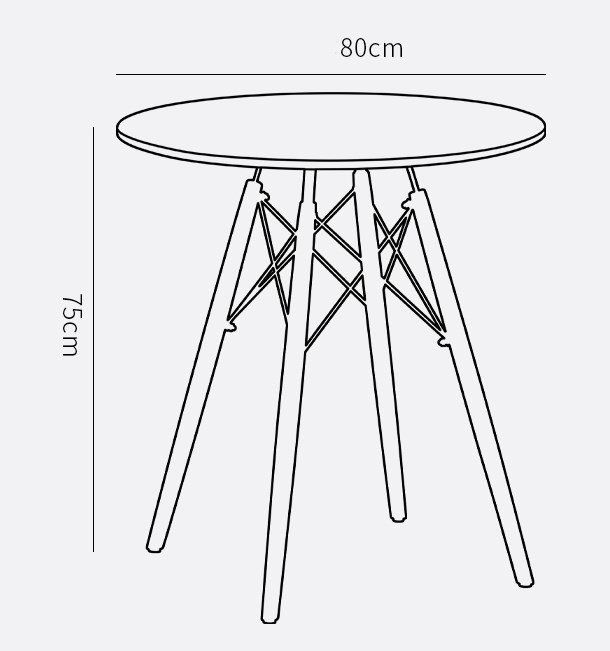 שולחן עגול בעיצוב ייחודי דגם איתי מבית Ramos