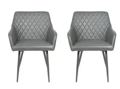 זוג כסאות מעוצבים לפינת אוכל דגם NAPOLI מבית Brand Direct