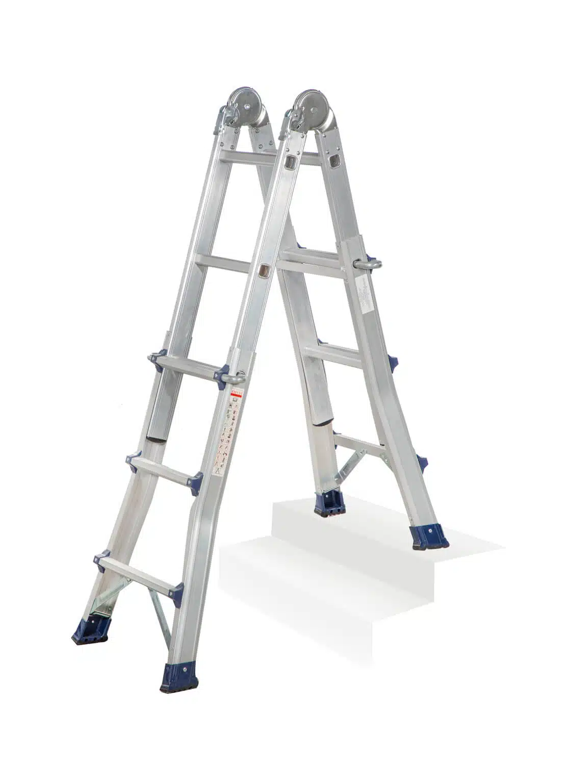 סולם אלומיניום טלסקופי 3x4 קל ונוח לקיפול ואחסון דגם GHGA3 מבית S.Z