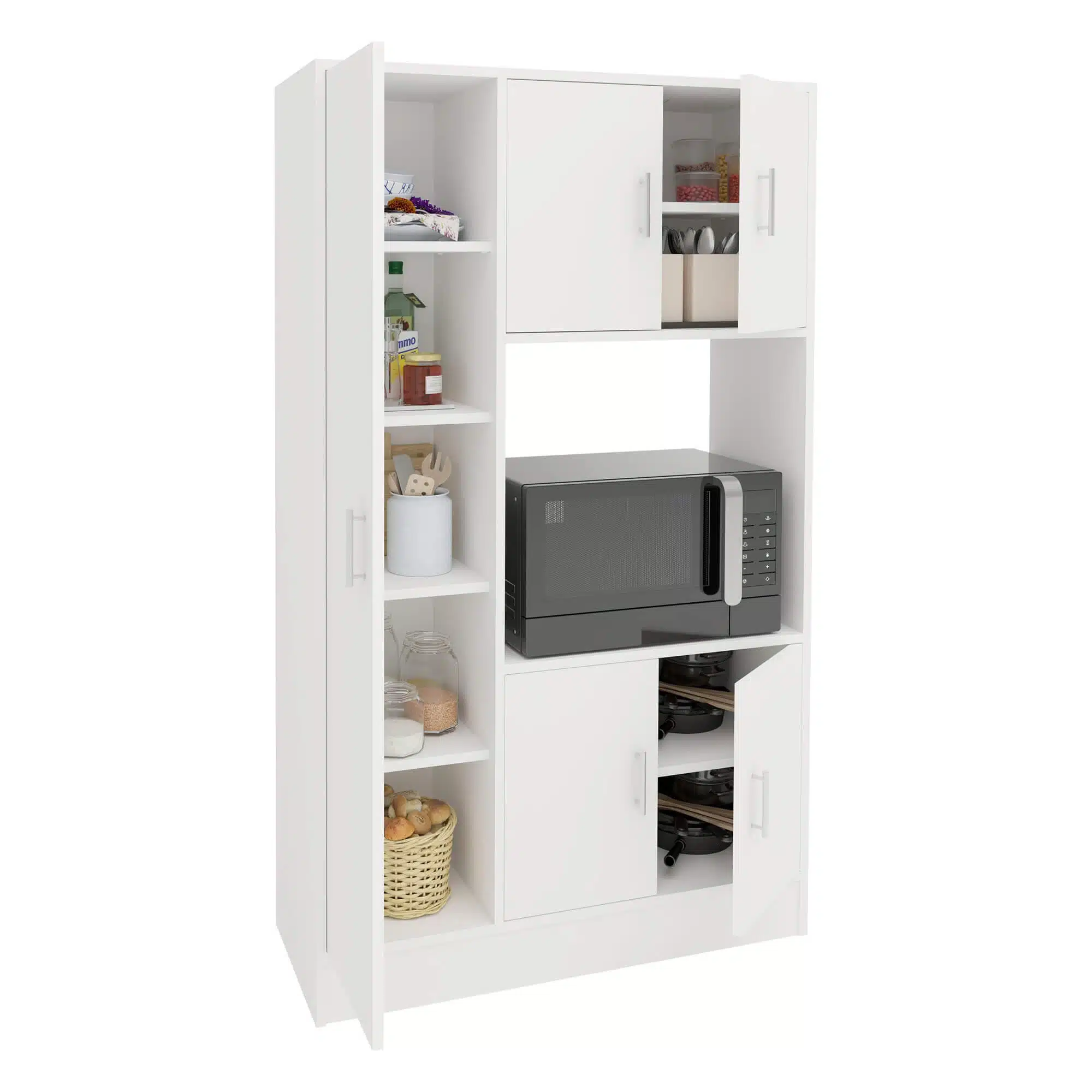 ארון שירות רחב עם מקום למיקרוגל דגם ROME מבית TUDO DESIGN ארון שירות רחב עם מקום למיקרוגל דגם ROME מבית TUDO DESIGN