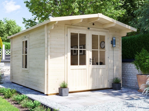 מחסן עץ פרימיום 3X4 עובי 45 ס"מ דגם Avon מבית DunsterHouse