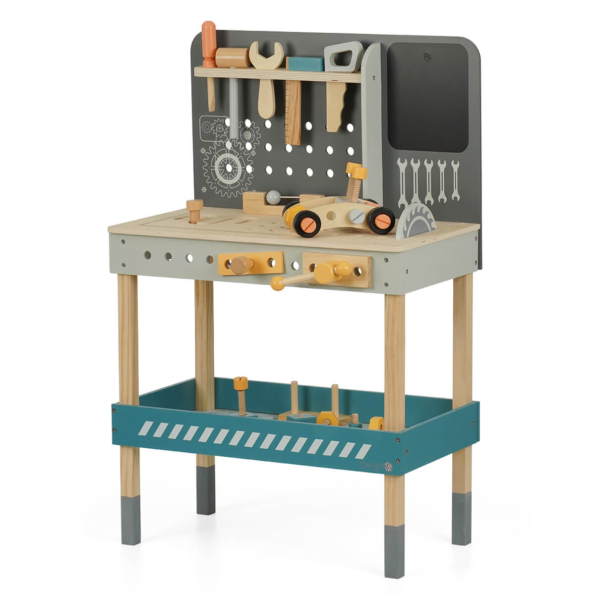 שולחן עבודה מעץ לילדים – Wooden Workbench מבית Dainy's