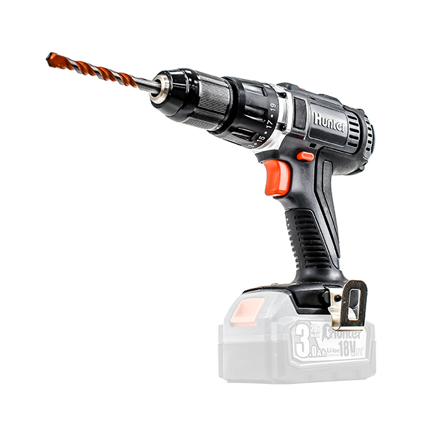 מברגה רוטטת/קודחת 18V כולל סוללה 1.5Ah ומטען 3A דגם 100311-007 מבית Hunter