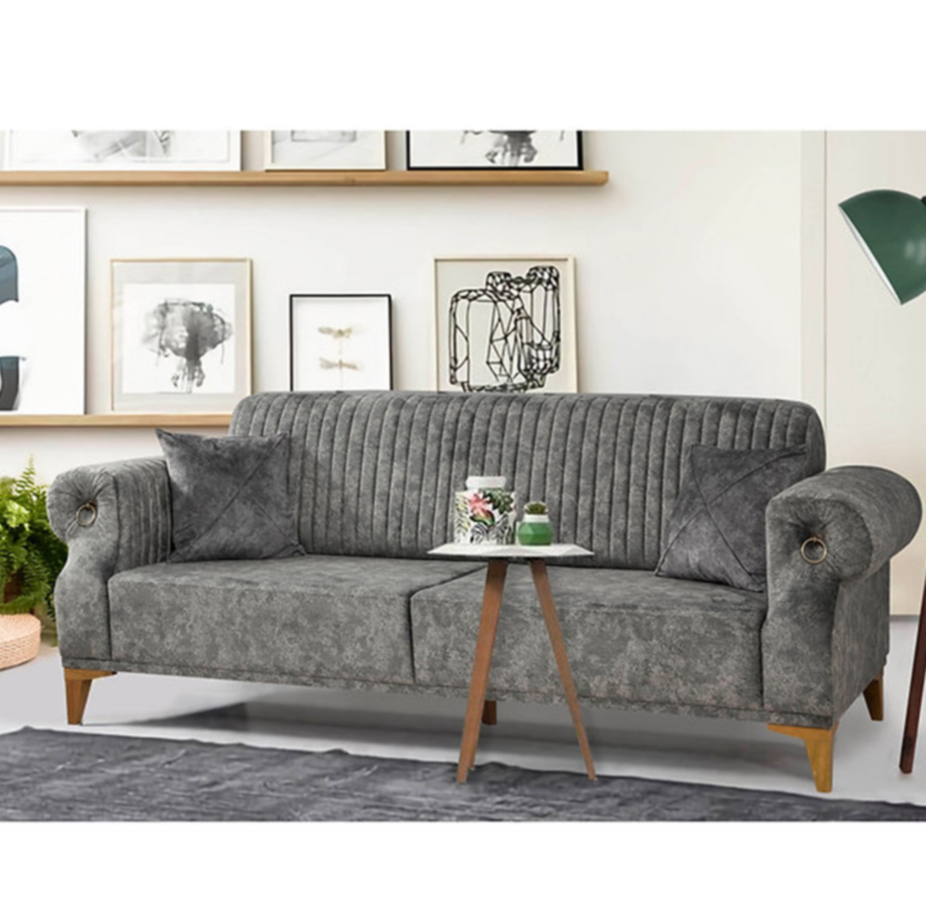 ספה תלת מושבית עם משענת גב מתרוממת דגם Lenga מבית HOMAX
