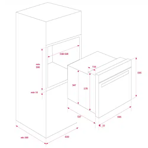 תנור בנוי מבית TEKA דגם HLB 840 תנור בנוי מבית TEKA דגם HLB 840