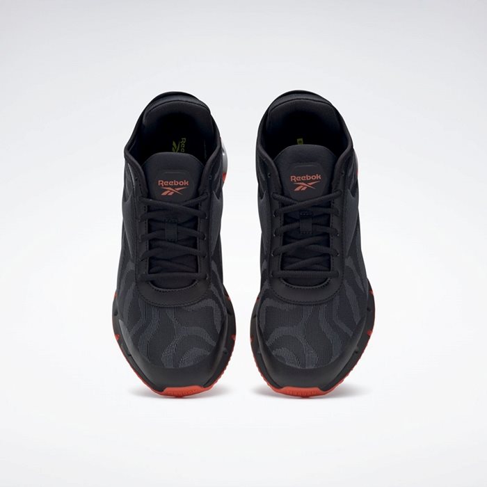 נעלי ריצה לבוגרים בצבע שחור/לבן דגם ZIG DYNAMICA מבית REEBOK