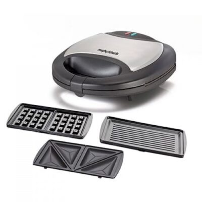 טוסטר לחיצה טריפל עם 3 סוגי פלטות דגם 44258 מבית Morphy Richards