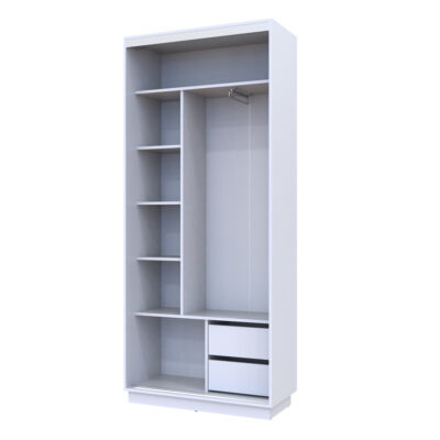 ארון הזזה 2 דלתות רוחב 90 ס"מ דגם אדם מבית HOME DECOR