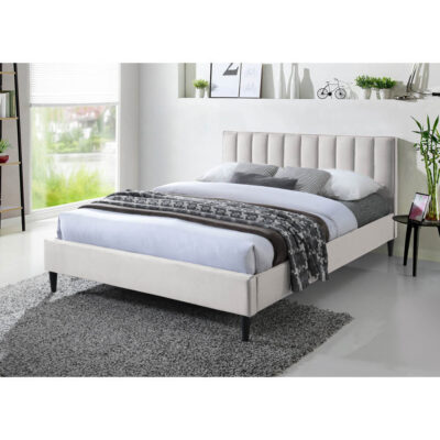 מיטה זוגית עם ראש מיטה מעוצב דגם פולי מבית HOME DECOR