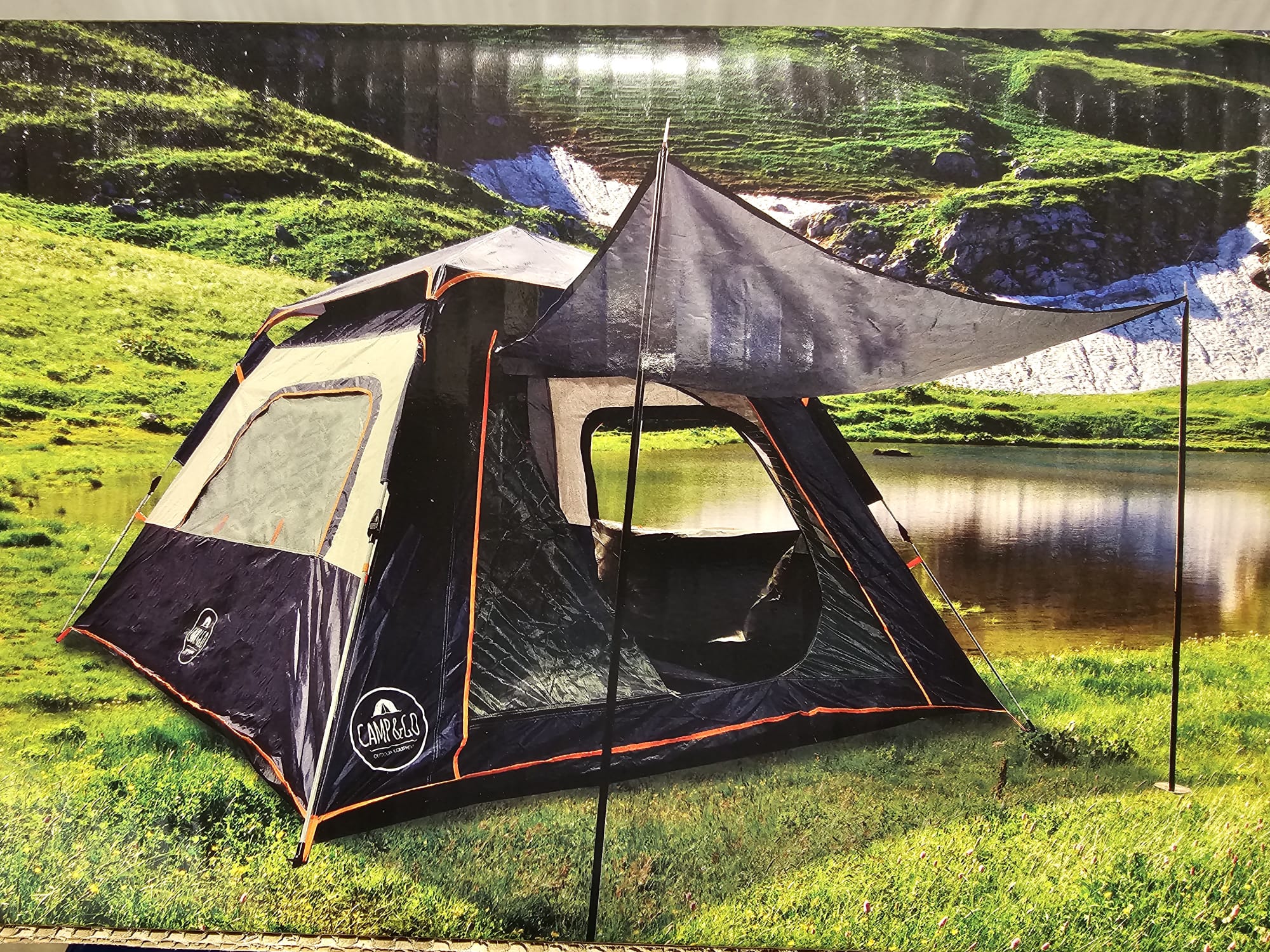 אוהל עמידה ל-4 אנשים פתיחה מהירה דגם TENT KATHMANDU מבית Camp And Go