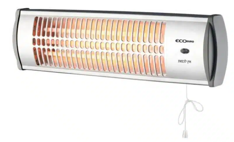 תנור קיר קוורץ לאמבטיה 3 דרגות חום 1500W דגם HAHZ-1500 מבית EcoEuro תנור קיר קוורץ לאמבטיה 3 דרגות חום 1500W דגם HAHZ-1500 מבית EcoEuro