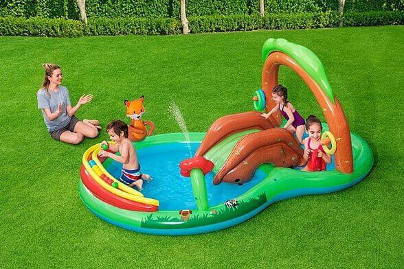 בריכת ילדים עם מגלשה היער הקסום דגם 53093 מבית Bestway
